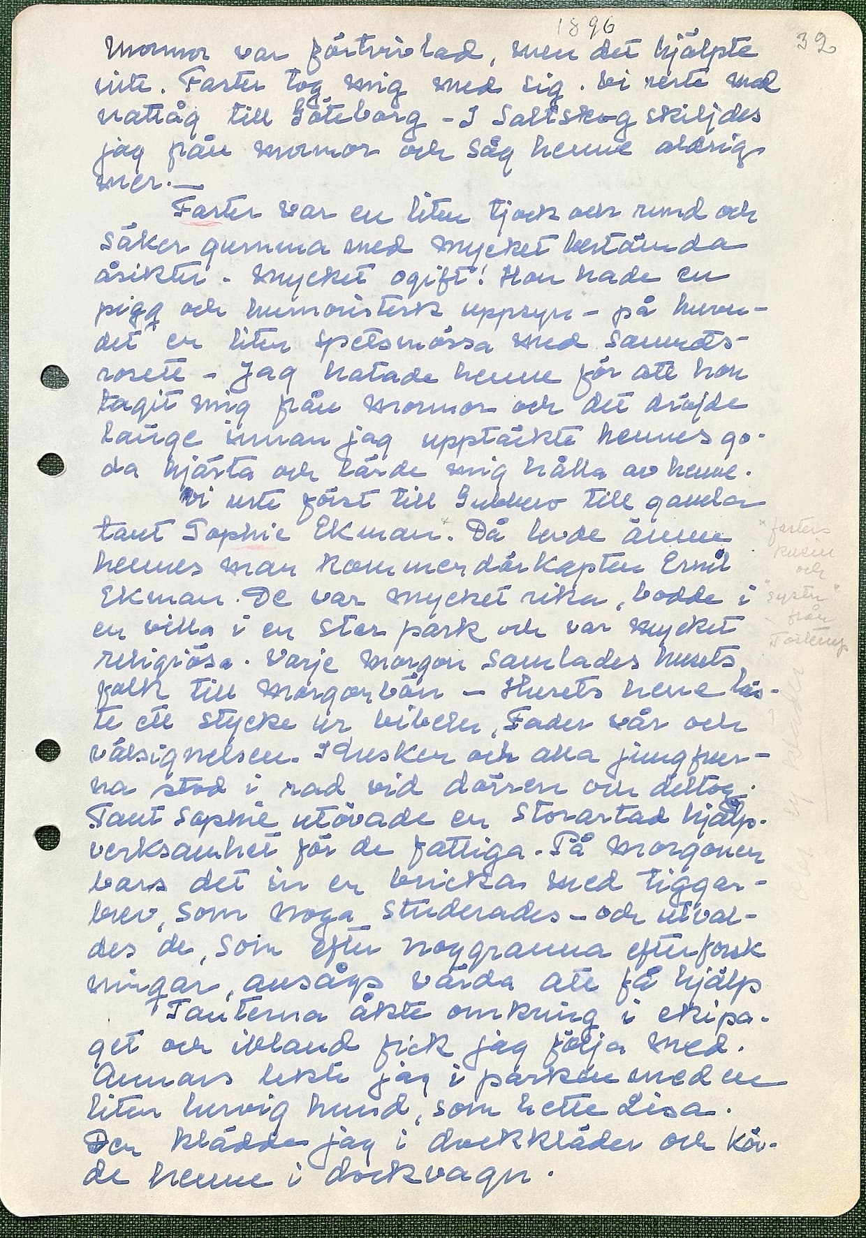 Fotograferad dagbokssida 55. Sidans text är återgiven under bilden.