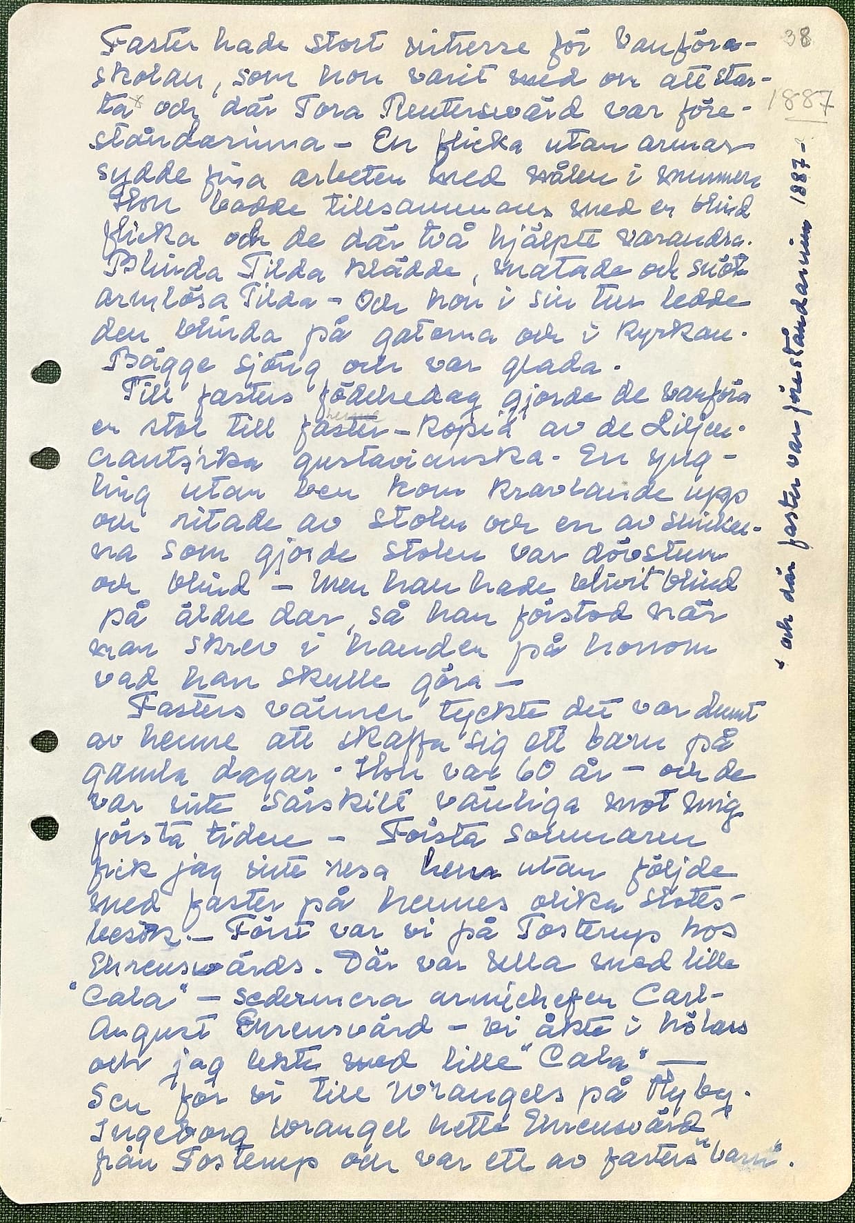 Fotograferad dagbokssida 63. Sidans text är återgiven under bilden.