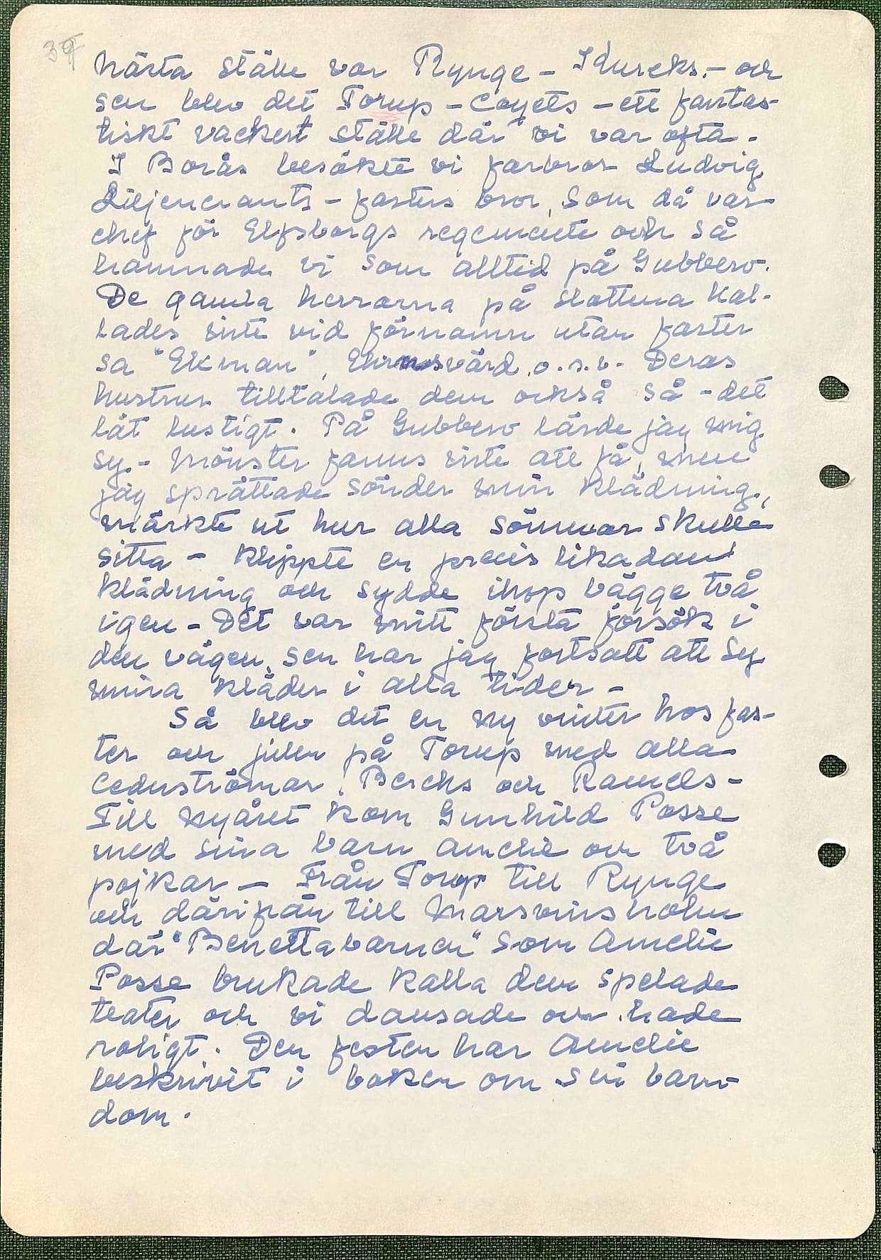 Fotograferad dagbokssida 64. Sidans text är återgiven under bilden.
