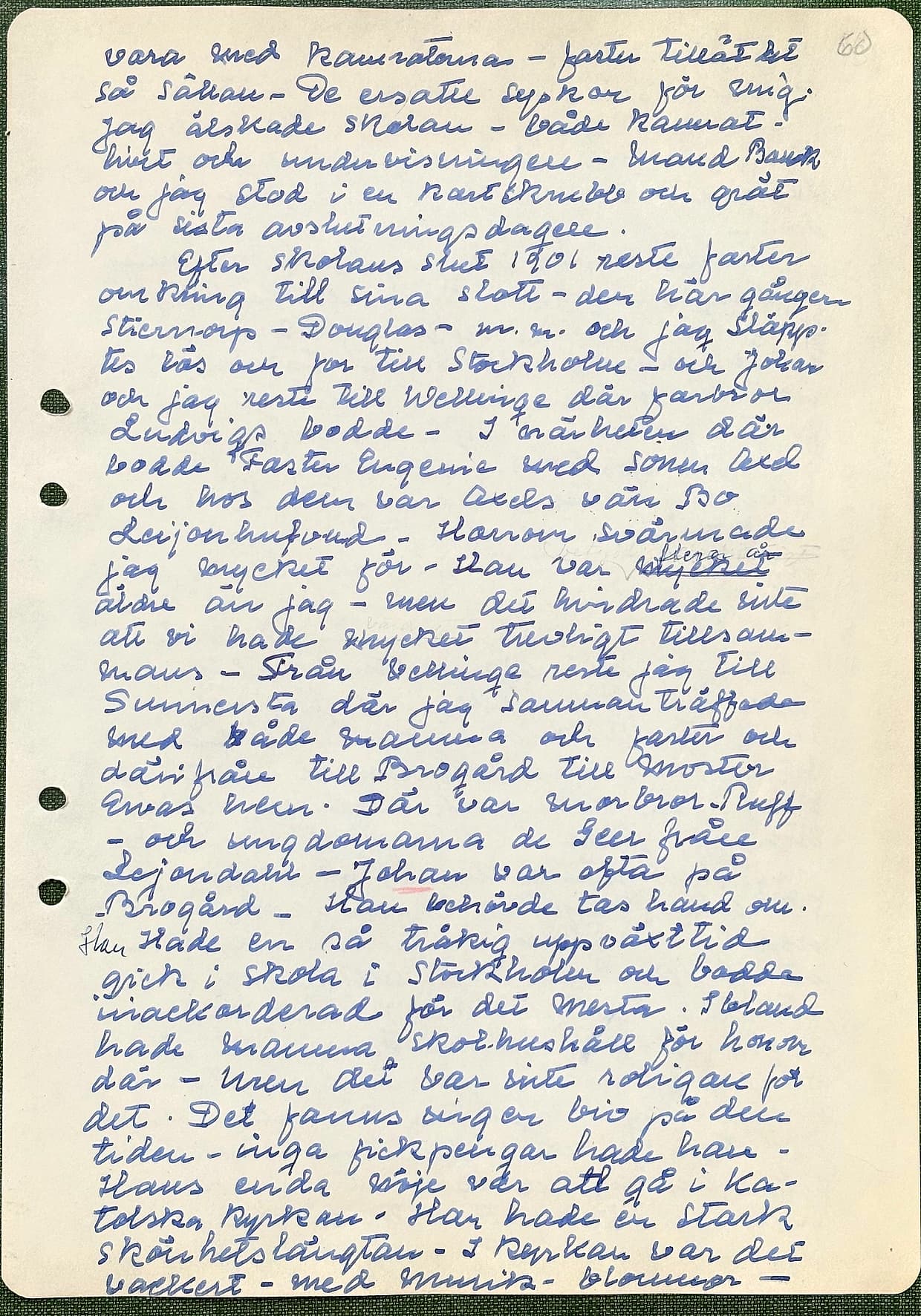 Fotograferad dagbokssida 87. Sidans text är återgiven under bilden.