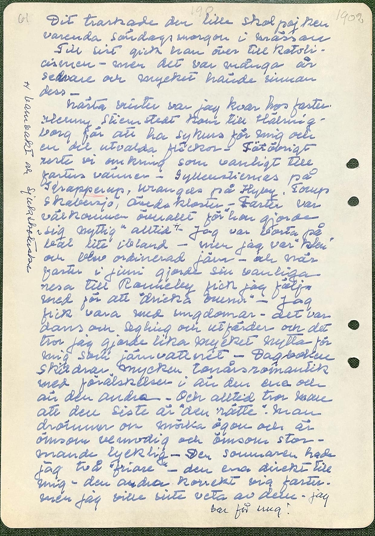 Fotograferad dagbokssida 88. Sidans text är återgiven under bilden.