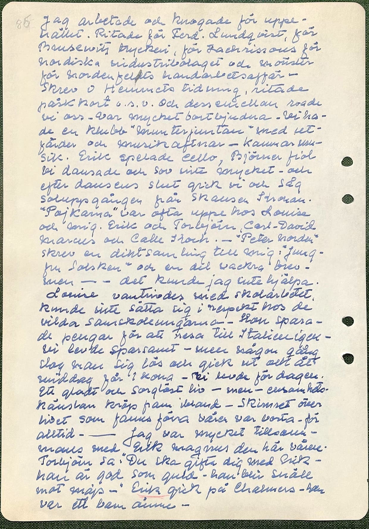 Fotograferad dagbokssida 130. Sidans text är återgiven under bilden.