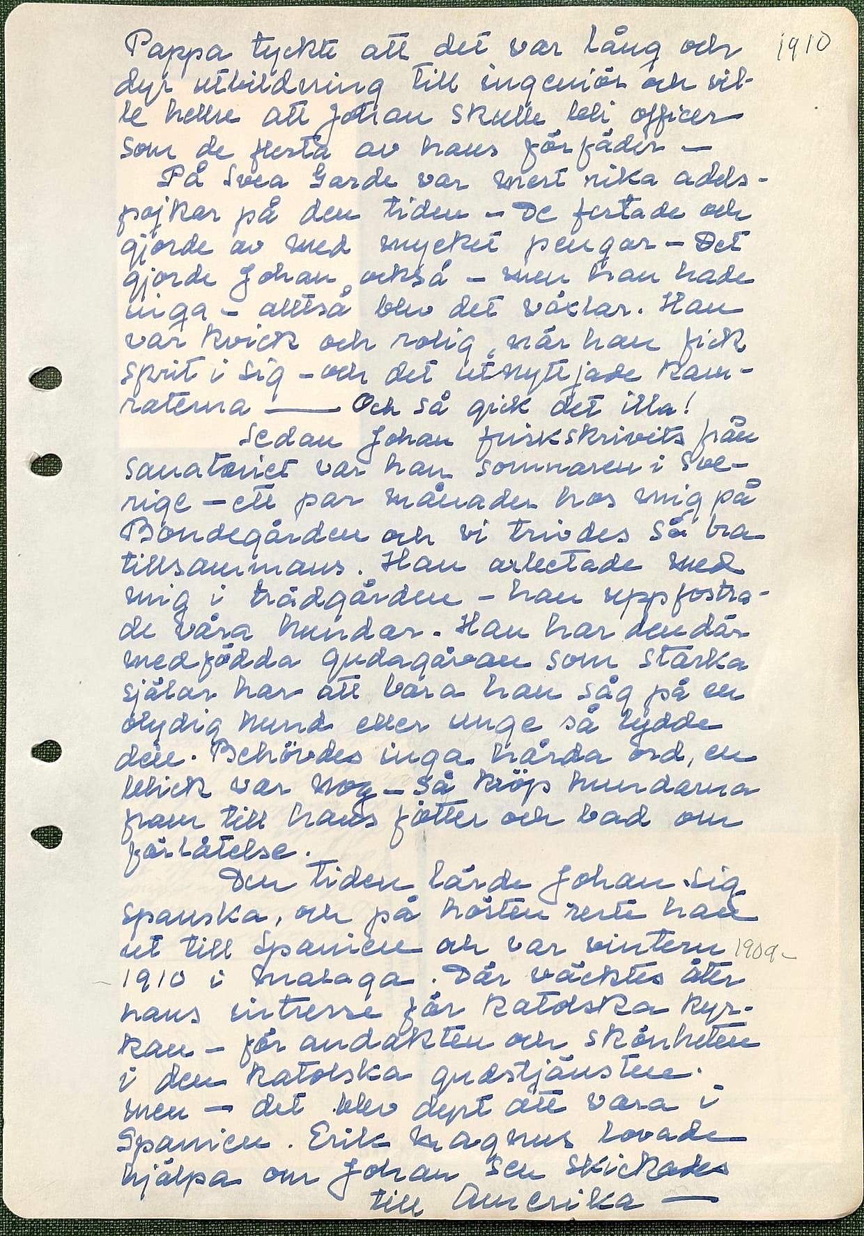 Fotograferad dagbokssida 161. Sidans text är återgiven under bilden.