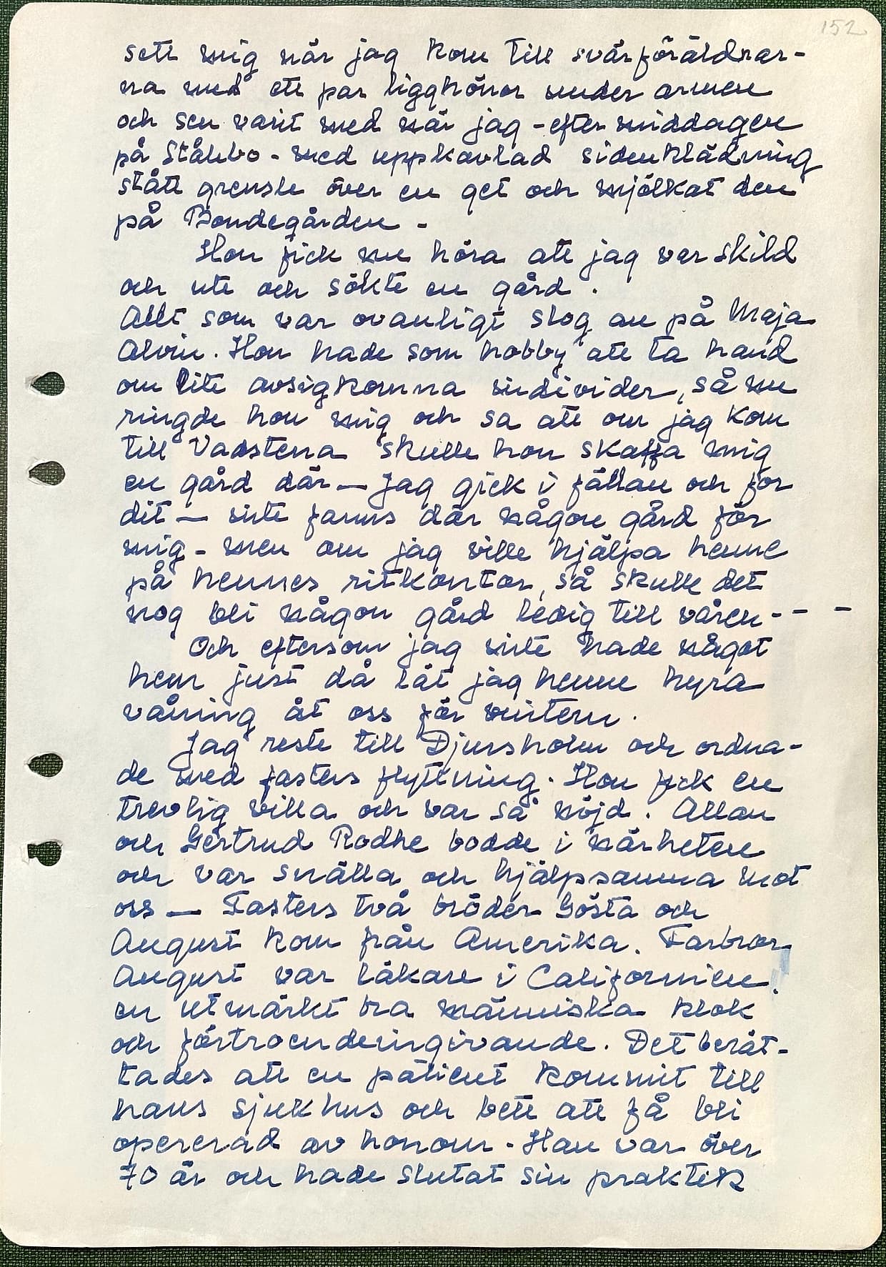 Fotograferad dagbokssida 221. Sidans text är återgiven under bilden.